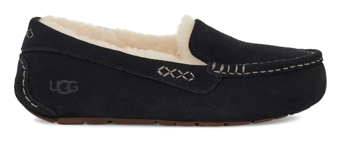 Women's UGG Ansley – Classic Suede Moccasin with Wool Lining