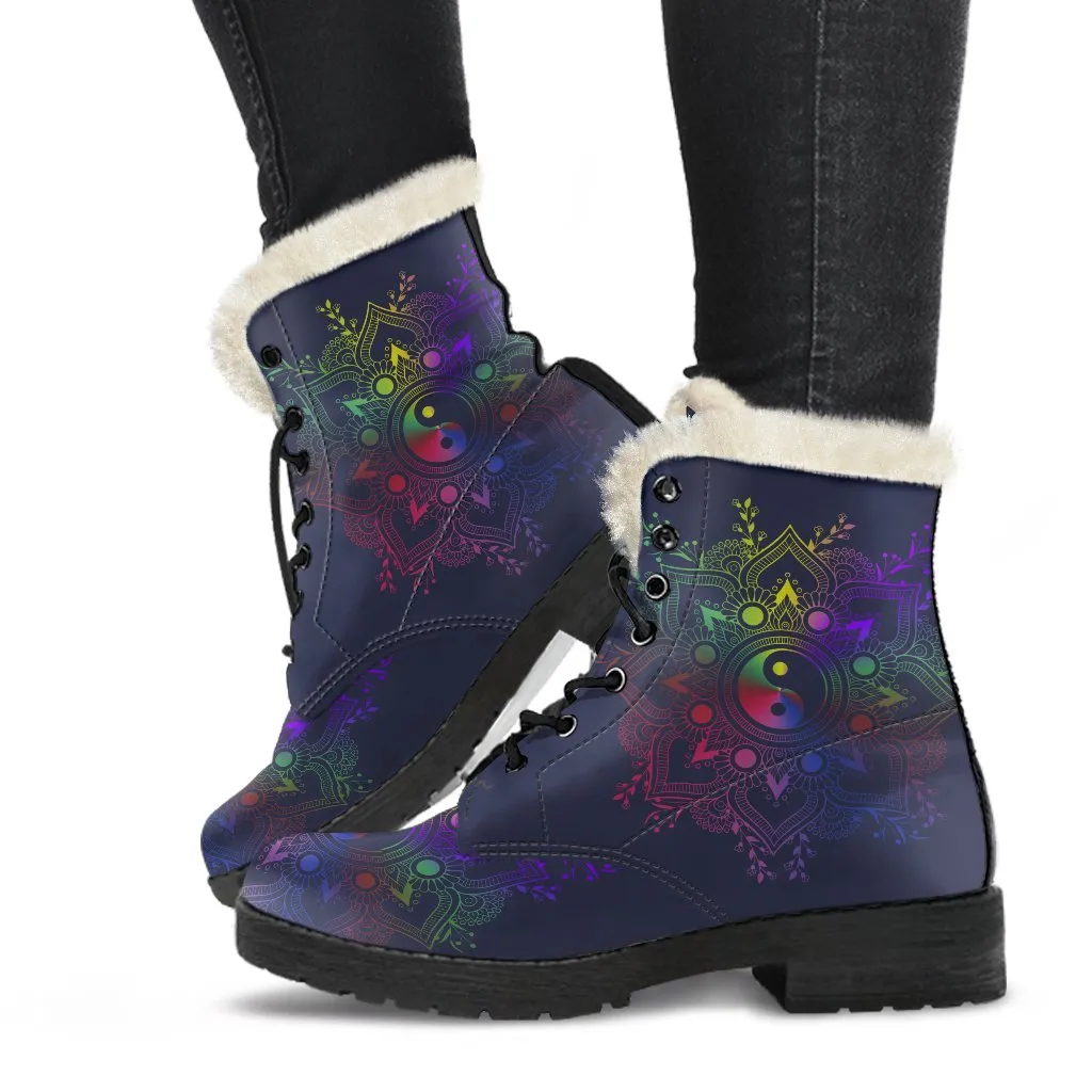 Yin Yang Mandala Boots