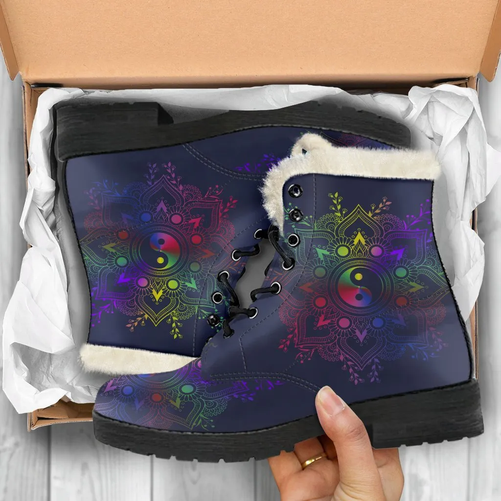 Yin Yang Mandala Boots