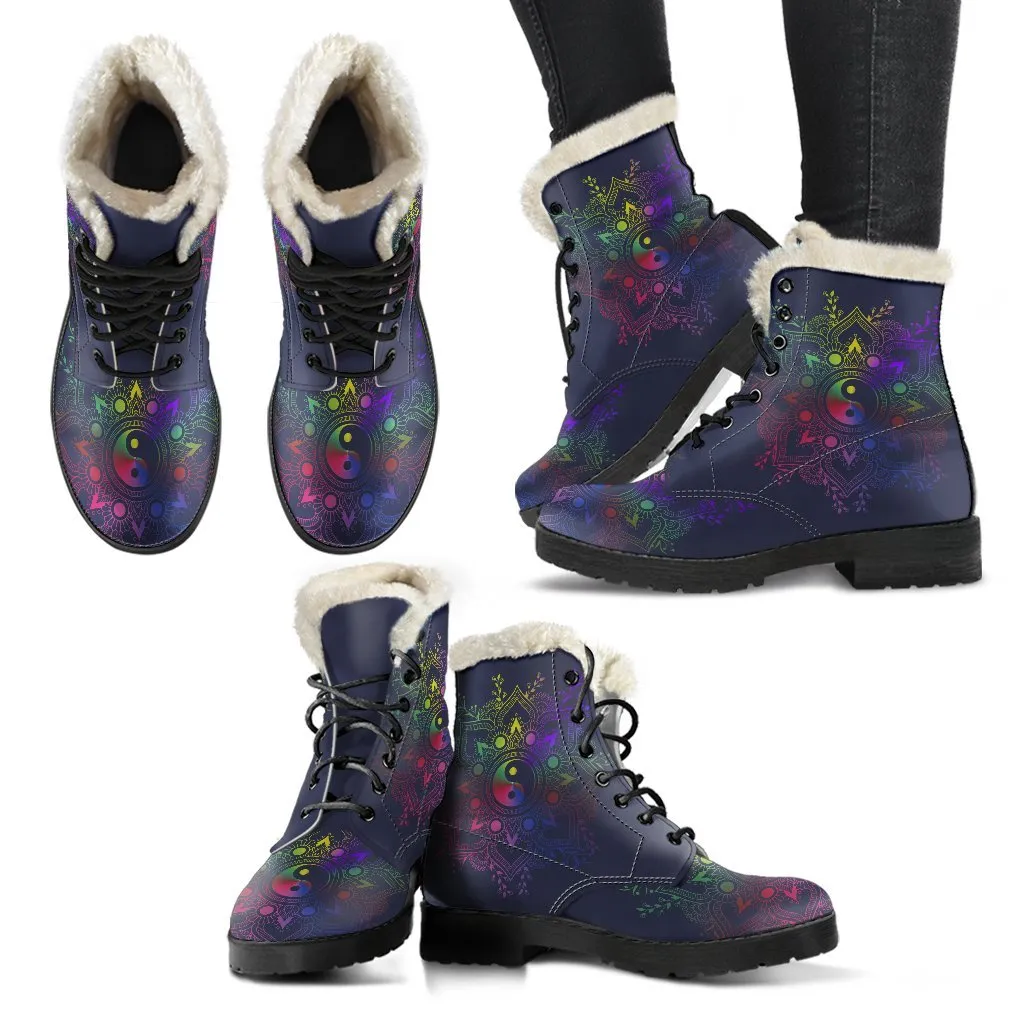 Yin Yang Mandala Boots